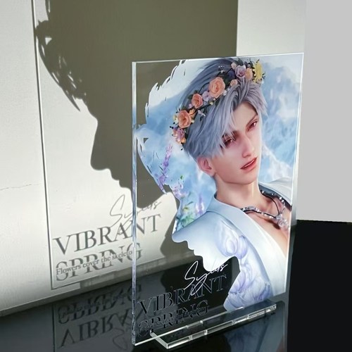 新款恋与深空周边自制高颜值花漫谷间秦彻亚克力立牌桌面摆件