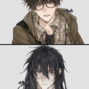 盗墓笔记周边二次元同人自制高颜值吴邪张起灵贺卡卡片周边收藏