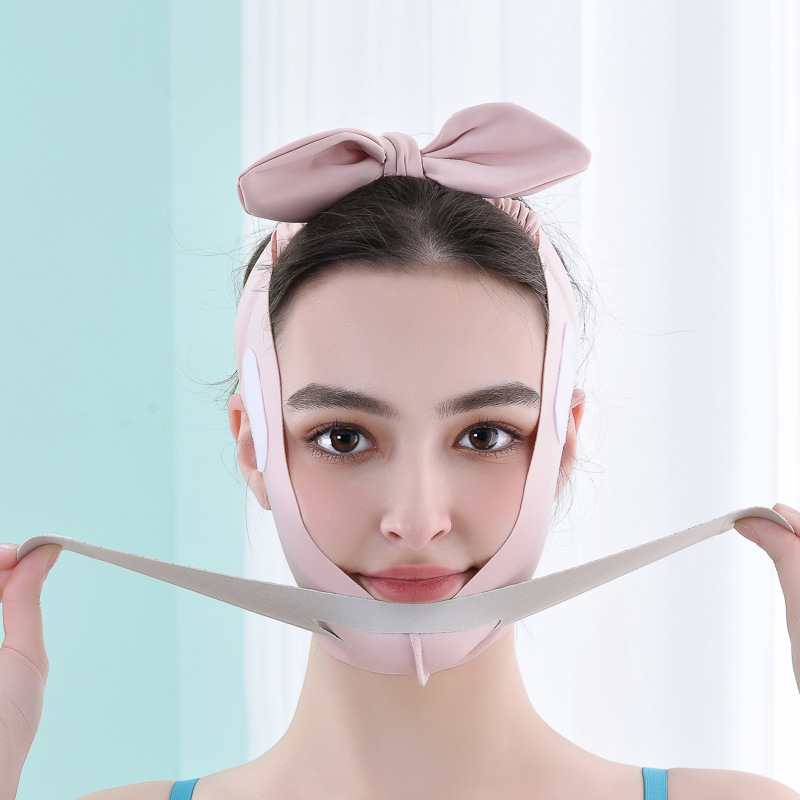 瘦脸绷带提拉脸部防下垂v面罩雕塑法令纹紧致神器收双下巴全升