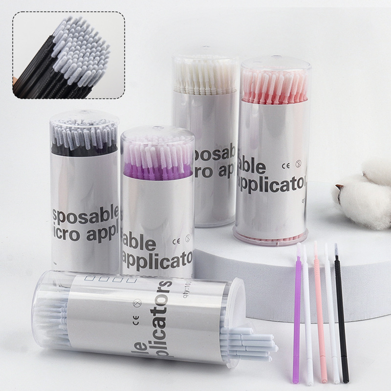 纳米小棉棒化妆棉签唇刷改妆擦眼线眼影遮瑕眉笔膏细节卸睫毛工具