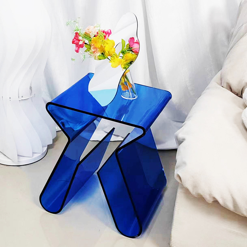 简约欧式透明沙发边几家用轻奢亚克力茶几角几东莞小户型床头桌子