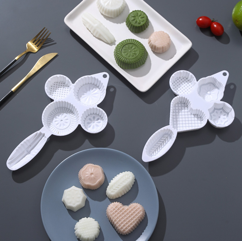 厂家批发绿豆糕钵仔糕模具压模糕点压花手压式月饼点心烘焙模具