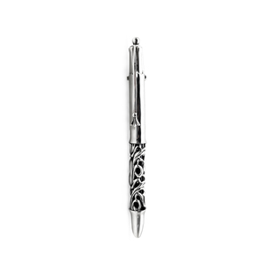 【现货】Chrome Hearts 克罗心 925银十字花四色圆珠笔 专柜同款