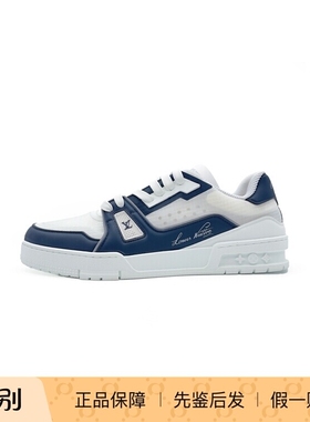 【现货】Louis Vuitton LV  37届美洲杯限定款Trainer 蓝白运动鞋