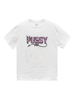 【现货】Deadly Doll  夏季白色渔网女郎漫画短袖T恤 男女同款