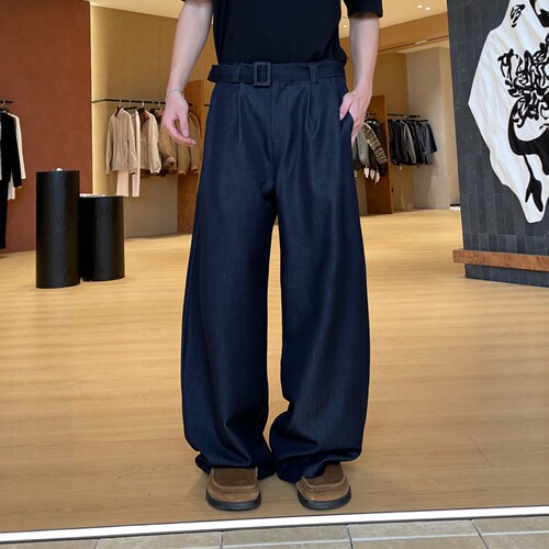 INTENSE 天丝垂感弯刀裤夏季薄款凉感宽松慵懒休闲长裤男SOULCIAL