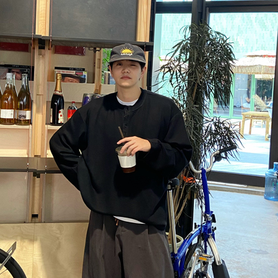 INTENSE莱赛尔亨利领毛衣男生