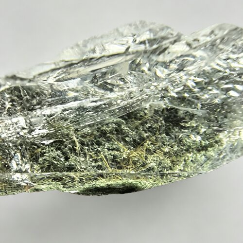 天然印度喜马水晶绿幽灵 超大开采面 适合打磨 88g 67x39x27mm