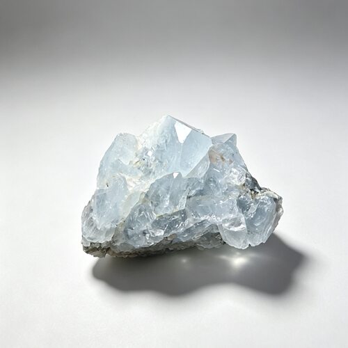 天然四川雪宝顶海蓝宝 带云母 49g 48x28x31mm