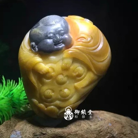 玉雕定制作品多子多福