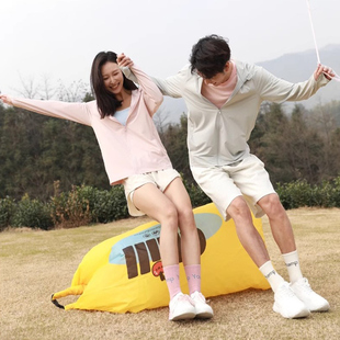 防晒衣枯叶蝶新款男女情侣款夏季冰感防晒外套宽松版户外防晒肤