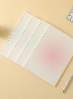 晨光meeboki软线圈笔记本不硌手B5螺旋本60页横线双倍速滑XB5656