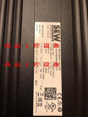 SEW控制器MDX61B0011-5A3-4-OT全新正品有询价