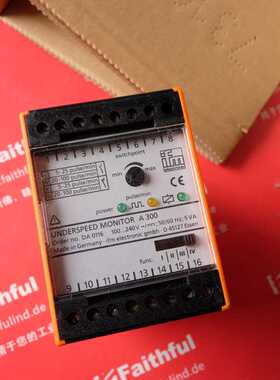 @IFM DA0116 易福门全新停止型监视器模块 A300/110-240VAC/DC询