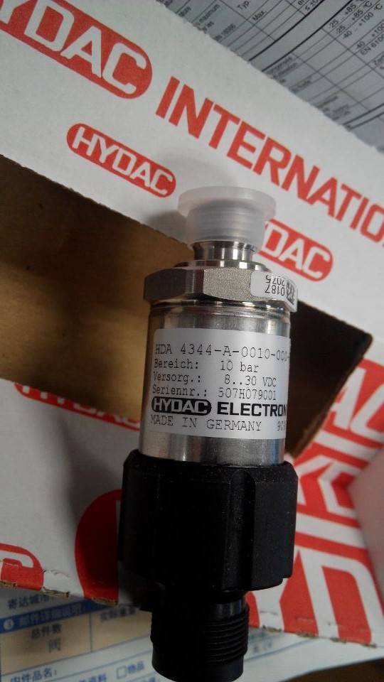【现货】EDS346-3-100-000贺德克HYDAC压力传感器原装正品询价
