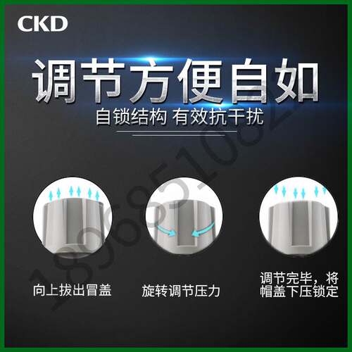 W4000-15-W日本CKD原装正品过滤减压阀4分口径Rc1/2配压力表现货