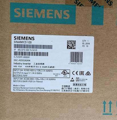 6SL3210-5BE23-0UV0西门子V20变频器3KW6SL32105BE230UV0询价