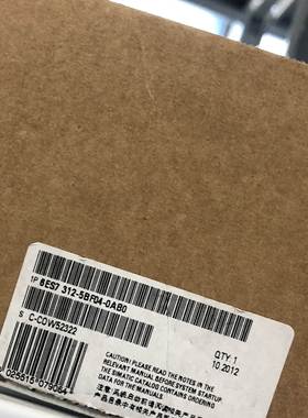 6ES7312-1AE14-0AB0,S7-300,CPU 312中央处理器,6ES73121AE140AB0