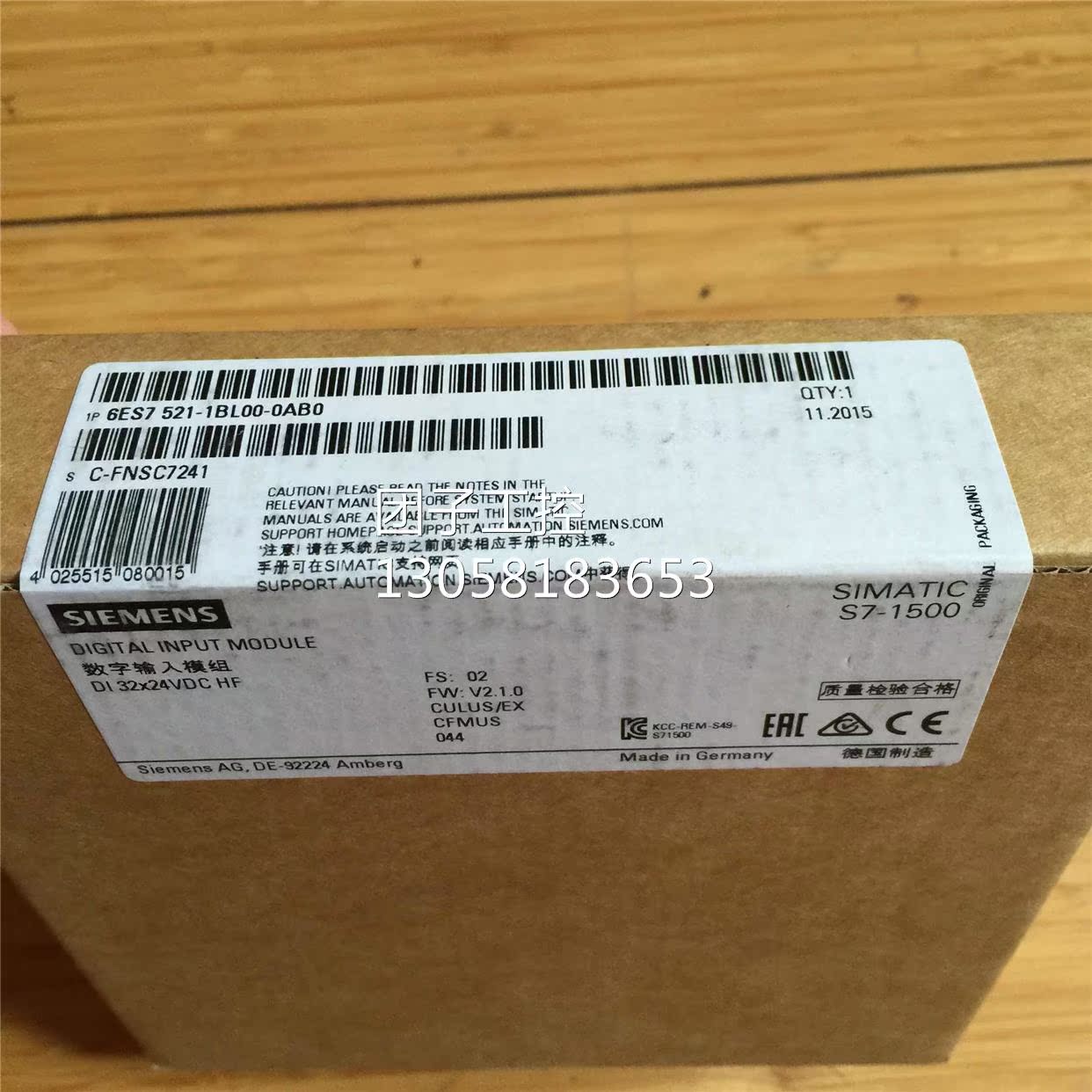 ！6ES7521-1BL00-0AB0 S7-1500数字量输入模块 6ES75211BL000AB0