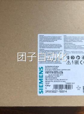 全新原现货未拆封西门6子SIRI US软起动装器3RW4447-BC45询价
