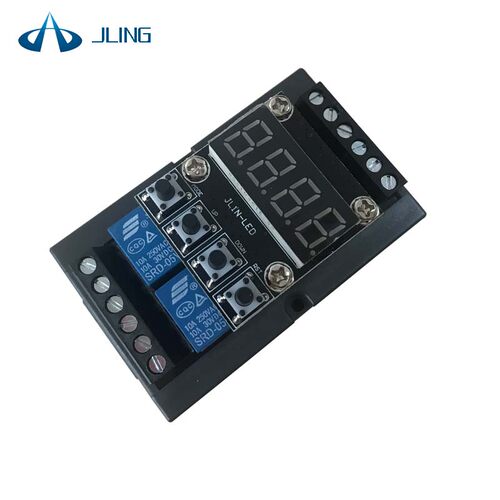JLing直销国产PLC数码管一体机FX1N-06MRY触发延时继电器模块现货