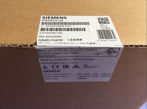 6SL3210-5BE17-5UV0西门子变频器0.75KW 380V 6SL32105BE175UV0询