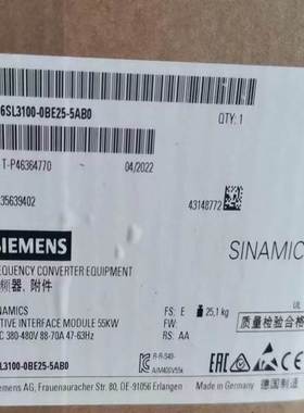 西门子电源模块6SL3100-0BE21/23/25/28/31/-0AB0-2AB0-5AB0-6AB0