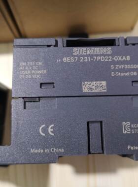 S7-200西门子EM231CN正品6ES7231 6ES7 231-7PB22-7PD22-0XA8-A0
