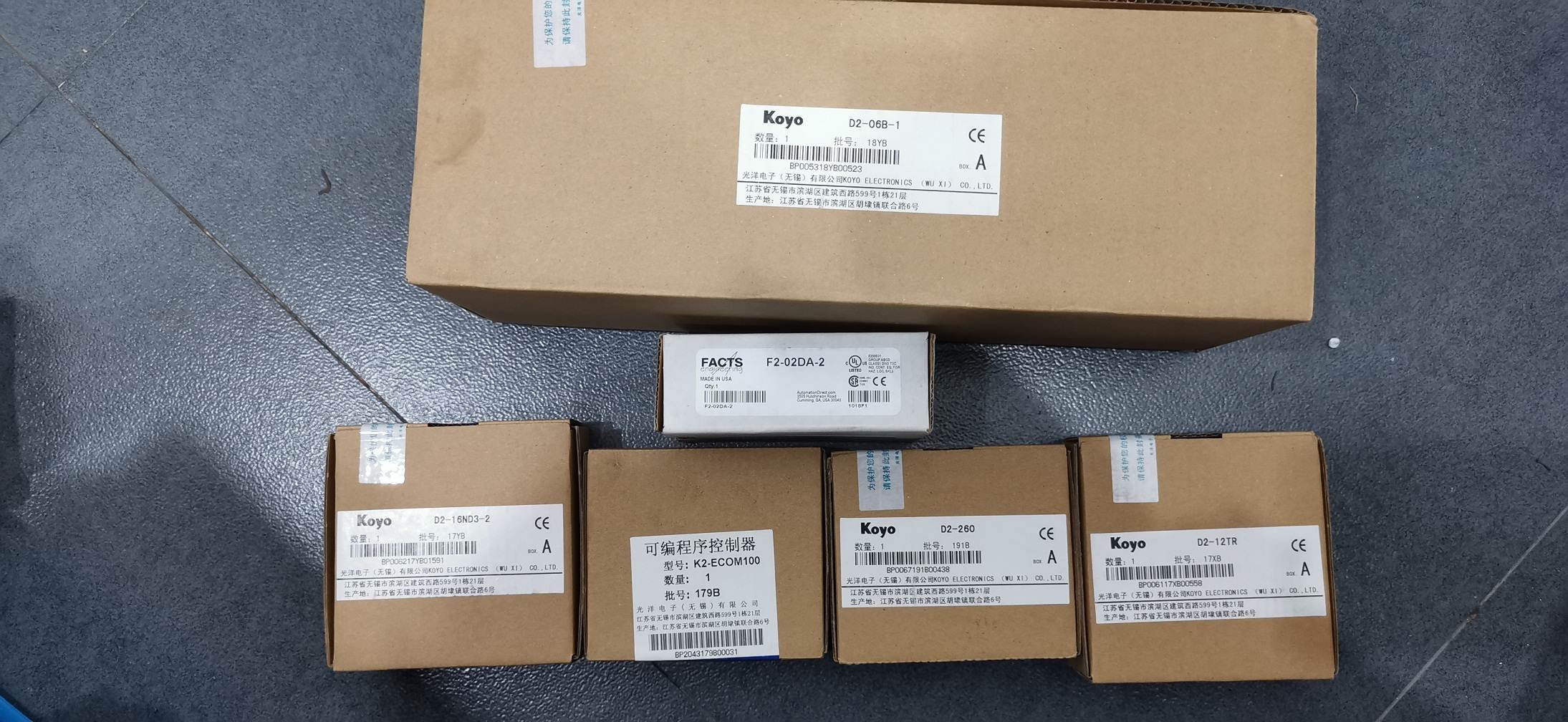 *D2-260/D2-06B-1/D2-16ND3-2/D2-12TR K2-ECOM100 光洋PLC模块询