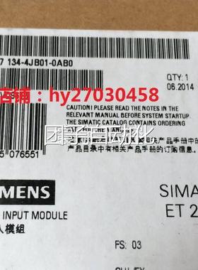 6SE7 134-4JBO1-OABO ET1S200S模拟量模块 1P 6E7134-4JB0-0AB0询