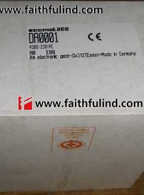 @IFM DA0001 易福门全新停止型监视器 A300/230VAC AZ33-B询价