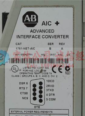 1761-NET-AIC AB罗克韦尔 模块 现货 实拍 成色新 拍摄 询价