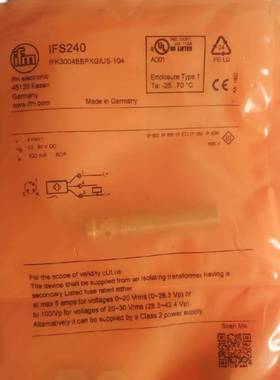 ！兴隆工控全新原装易福门传感器IFS240询价