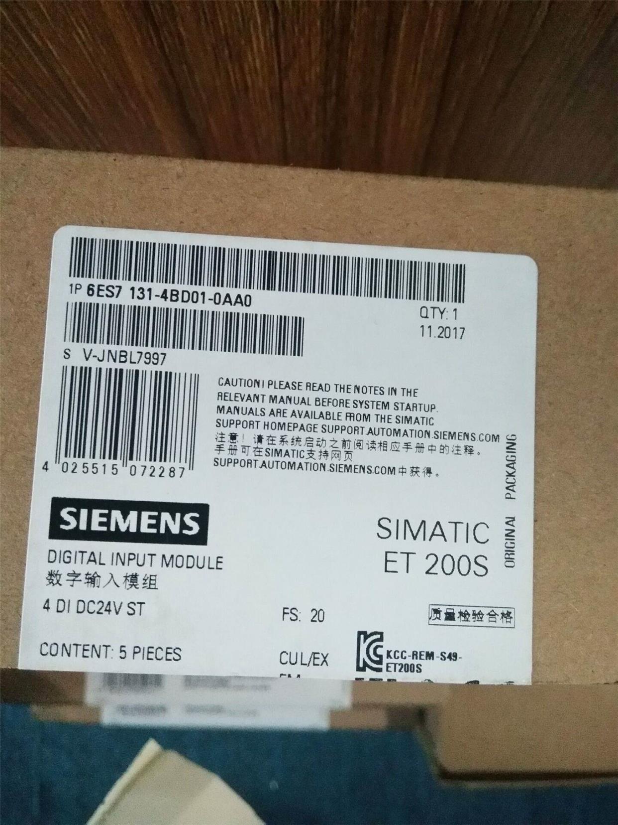 ！6ES7131-4BD01-0AA0西门子ET200S数字量输入6ES7 131-4BD01-0AA