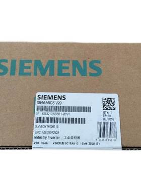 6SL3210-5BB17-5BV1西门子V20单相0.75KW变频器带内置滤波器询价