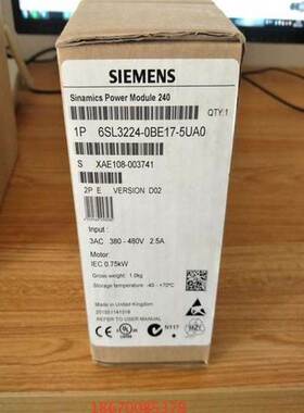 6SL3224-0BE31-8UA0西门子G120变频器功率模块6SL32240BE318UAO询