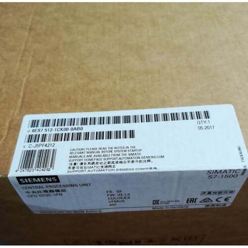 西门子6ES7512-1CK00-0AB0 CPU 全新模块6ES75121CK000AB0原装议