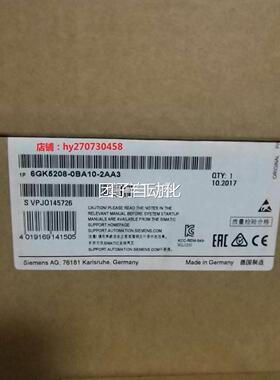 X208网管型IE交换机 6G K52B08- 0BA10-2AA31P6GK5 2O8-OA1O-2AA3