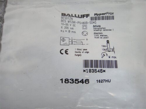 原装正品 BES01ZN BALLUFF巴鲁夫 BESM12MI-PSH80B-S04G 激光打印