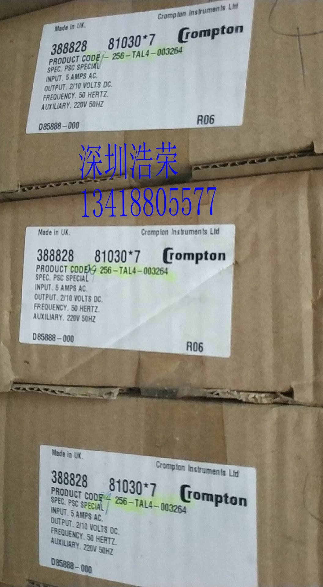 ！CODE-256-TAL4-003264rompton控制器 询价