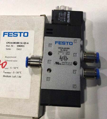 ￥德国费斯托FESTO 电磁阀 196911 CPE14-M1BH-5L-QS-6询价