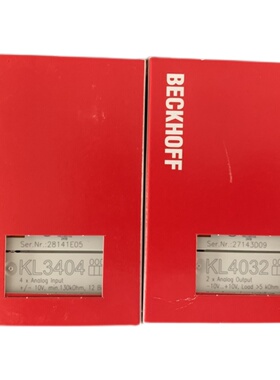 现货询价全新原装进口德国BECKHOFF倍福模块KL3404 KL4032 现货发