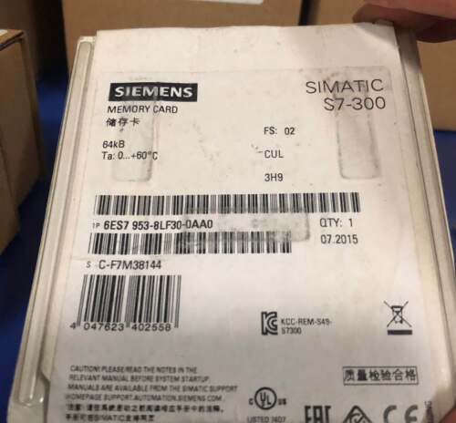 6ES7954-8LL02-0AA0西门子S7-1200系列256M 存储卡 全新原装询价