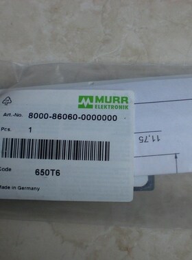 8000-80060-0000000 穆尔 MURR分线盒 全新原装现货2个询价