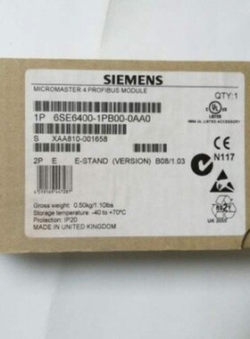 德国进口西门子CANopen通讯模块 6SE6400-1CB00-0AA0全新询价