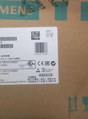 ！6SL3210-5BB11-2UV1 V20变频器0.12KW无滤波器6SL321O-5BB11-2U