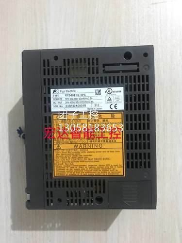 ￥400W富士伺服驱动器RYS401S3-VVS RYS401S3-RPS拆机 询价