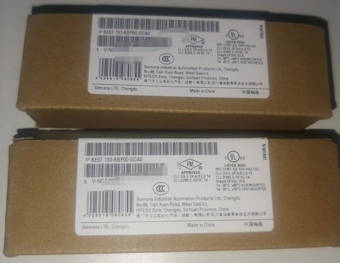 原装正品西门子6ES7 193-6BP00-0DA0 全新原装正品询价