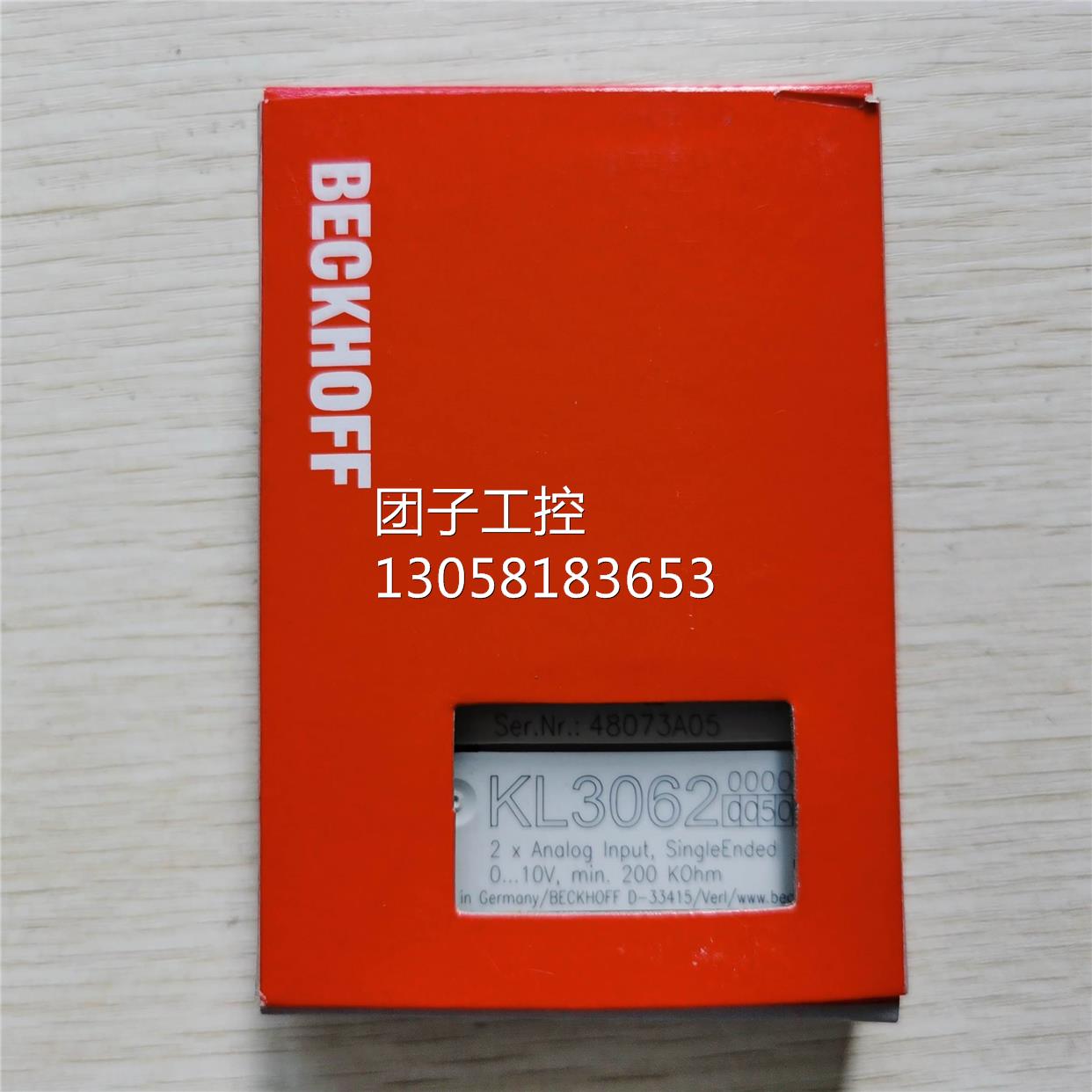 ￥原装 BECKHOFF 倍福 KL3062-0050 成色漂亮 询价