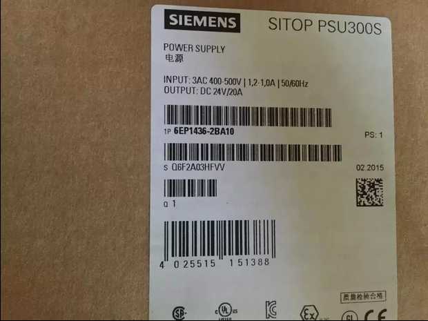 6EP1436-2BA10西门子SITOP开关电源 PSU300S 24 V/20A全新原装